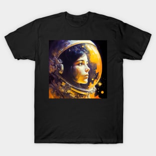 We Are Floating In Space - 69 - Sci-Fi Inspired Retro Artwork T-Shirt